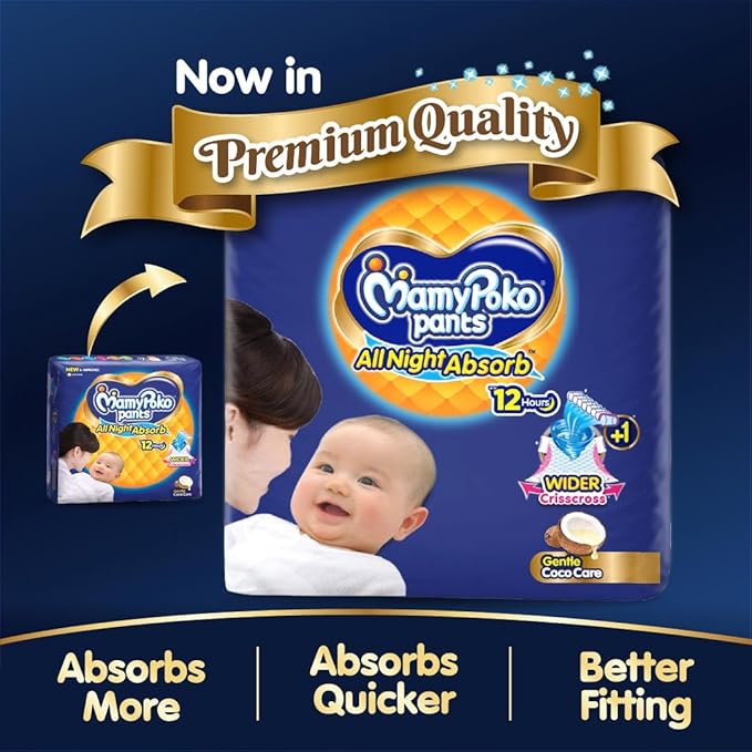 Mamypoko Dipers | All night absorb| Style Baby Diapers