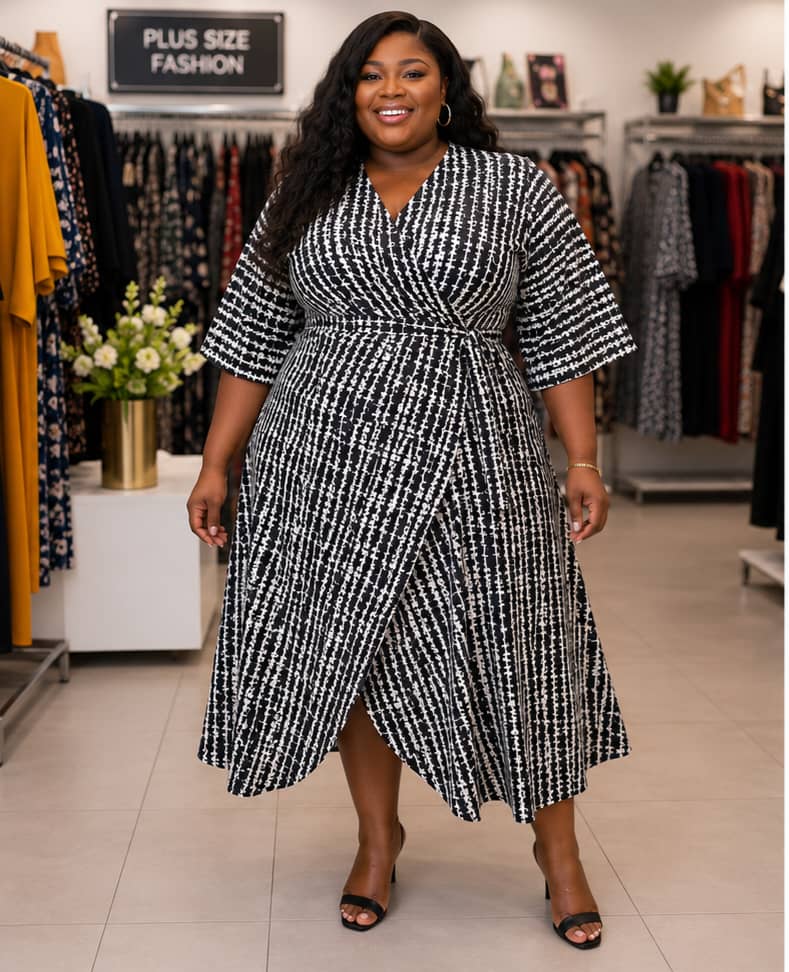 Luceez Wrap Dress 5XL