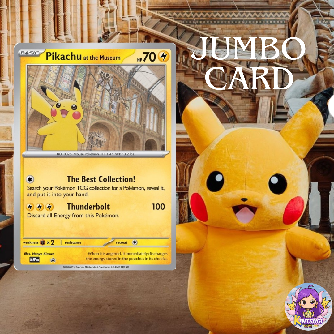 *Exclusive* Pikachu at the Museum Jumbo card_0