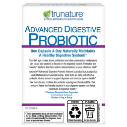 trunature Advanced Digestive Probiotic, 100 Capsules(Exp:01/2028)