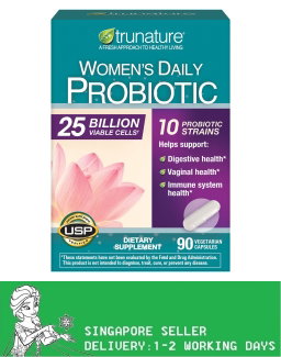 trunature Women's Daily Probiotic, 90 Vegetarian Capsules(Exp:02/2028)