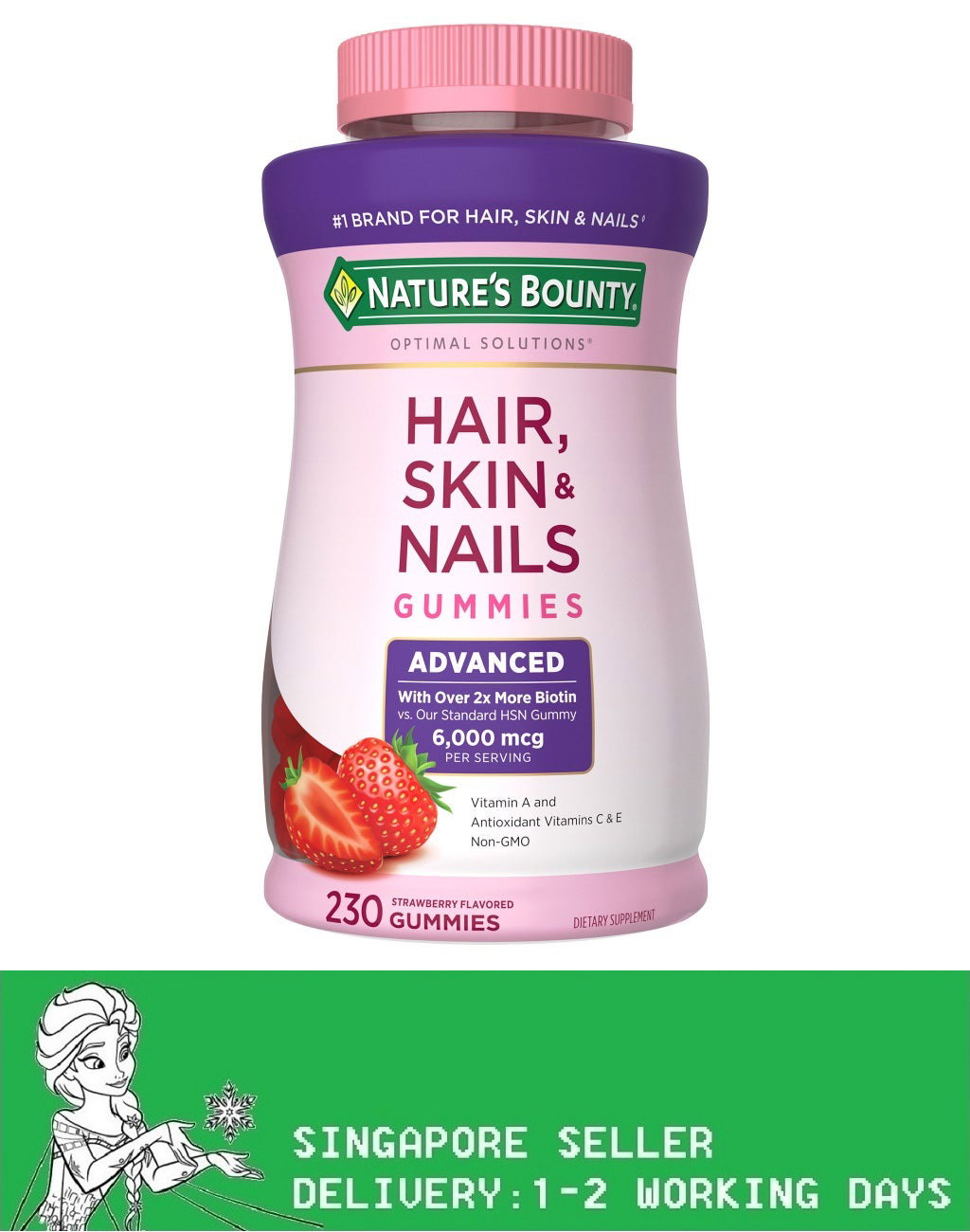 Nature's Bounty Hair, Skin and Nails Advanced, 230 Gummies(Exp:04/2027)