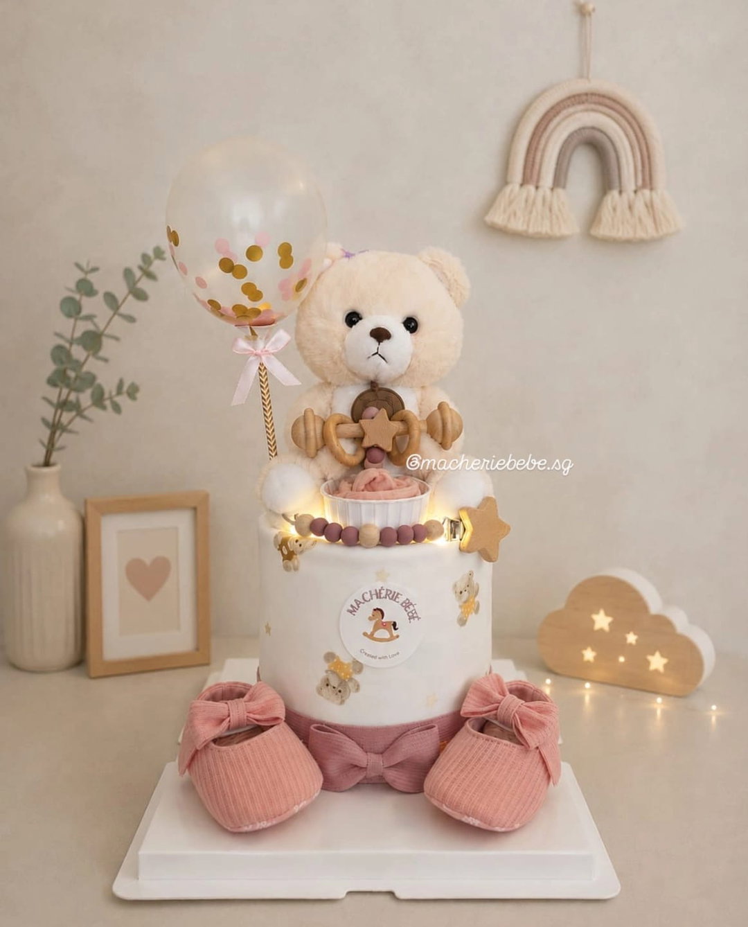 🐻 1-tier Cream Bear 