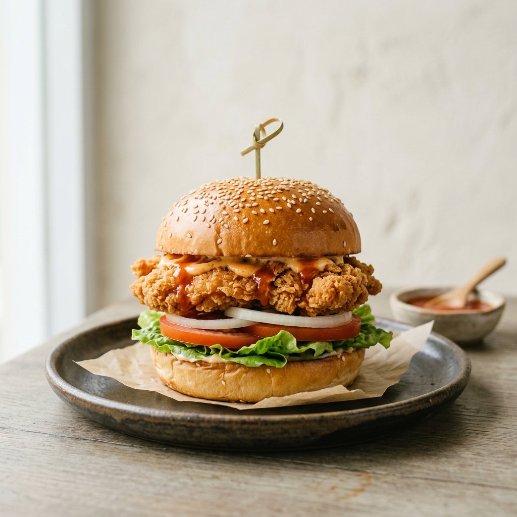 Burger Ayam Crispy