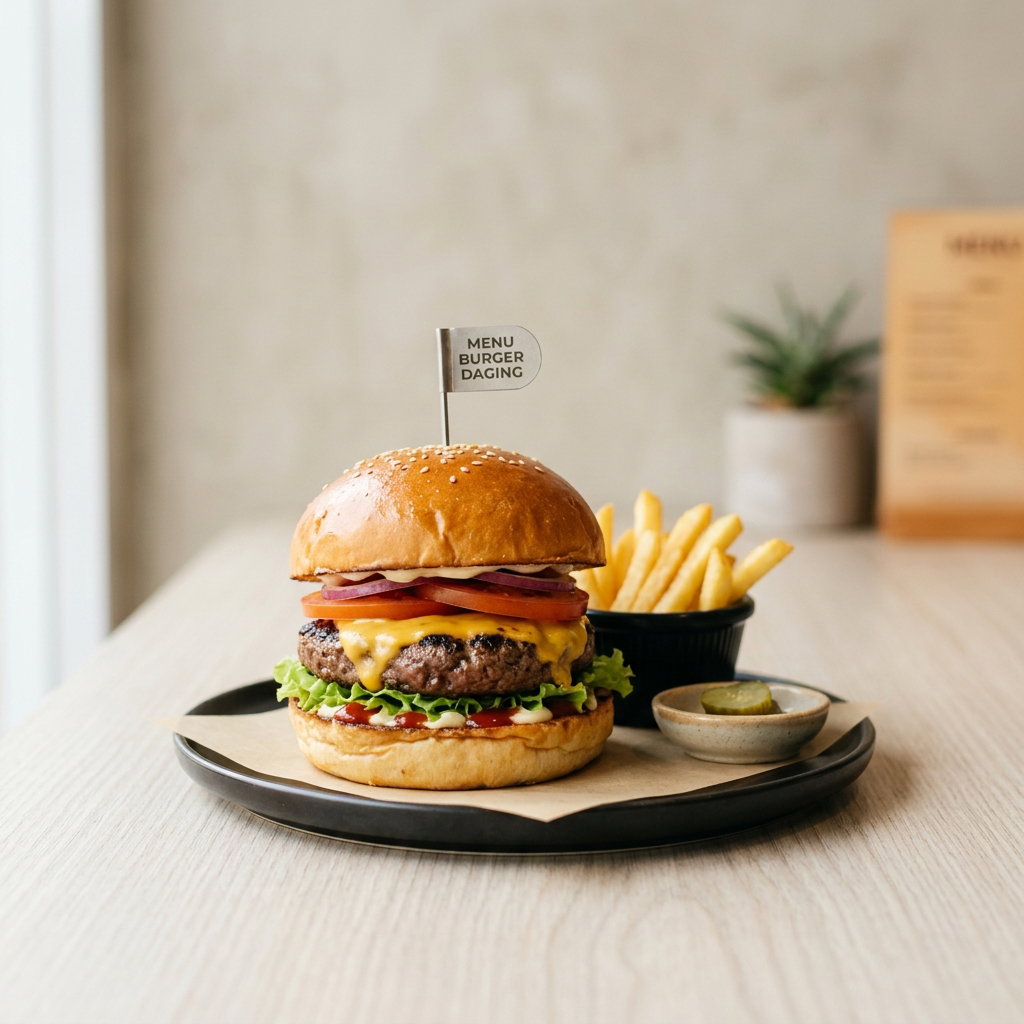MENU BURGER DAGING