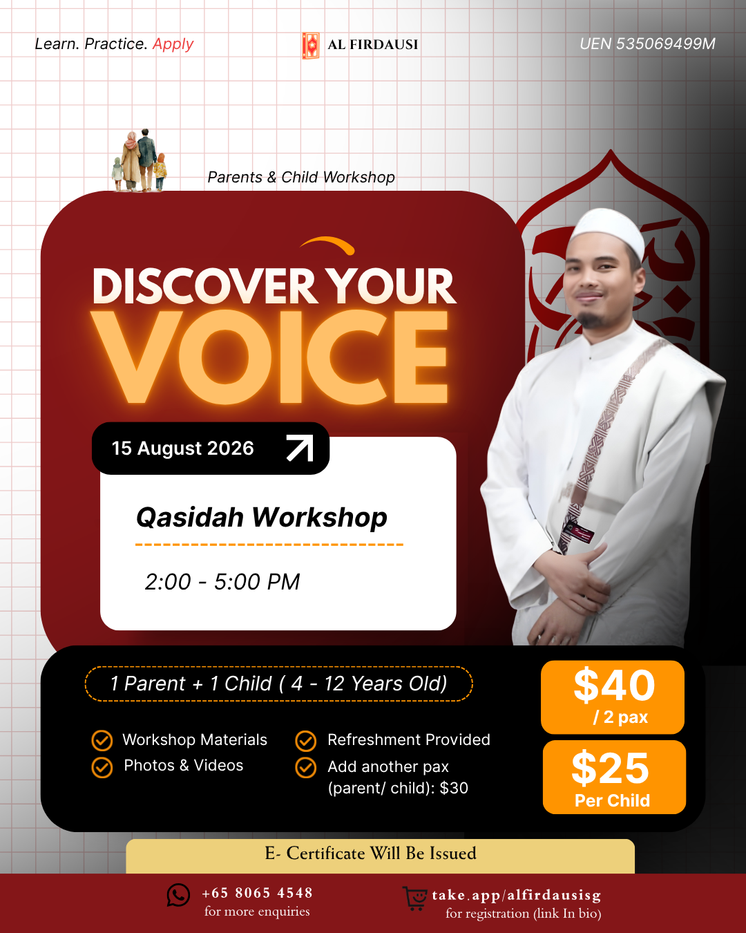 Discover Your Voice: Qasidah Workshop 