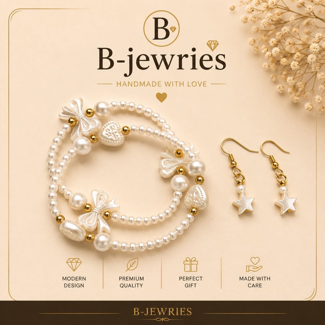 White pearl beads bracelet 