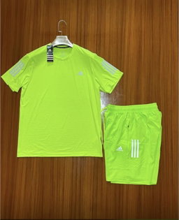 Ensemble Sport Homme Adidas - T-shirt + Short Bleu Marine