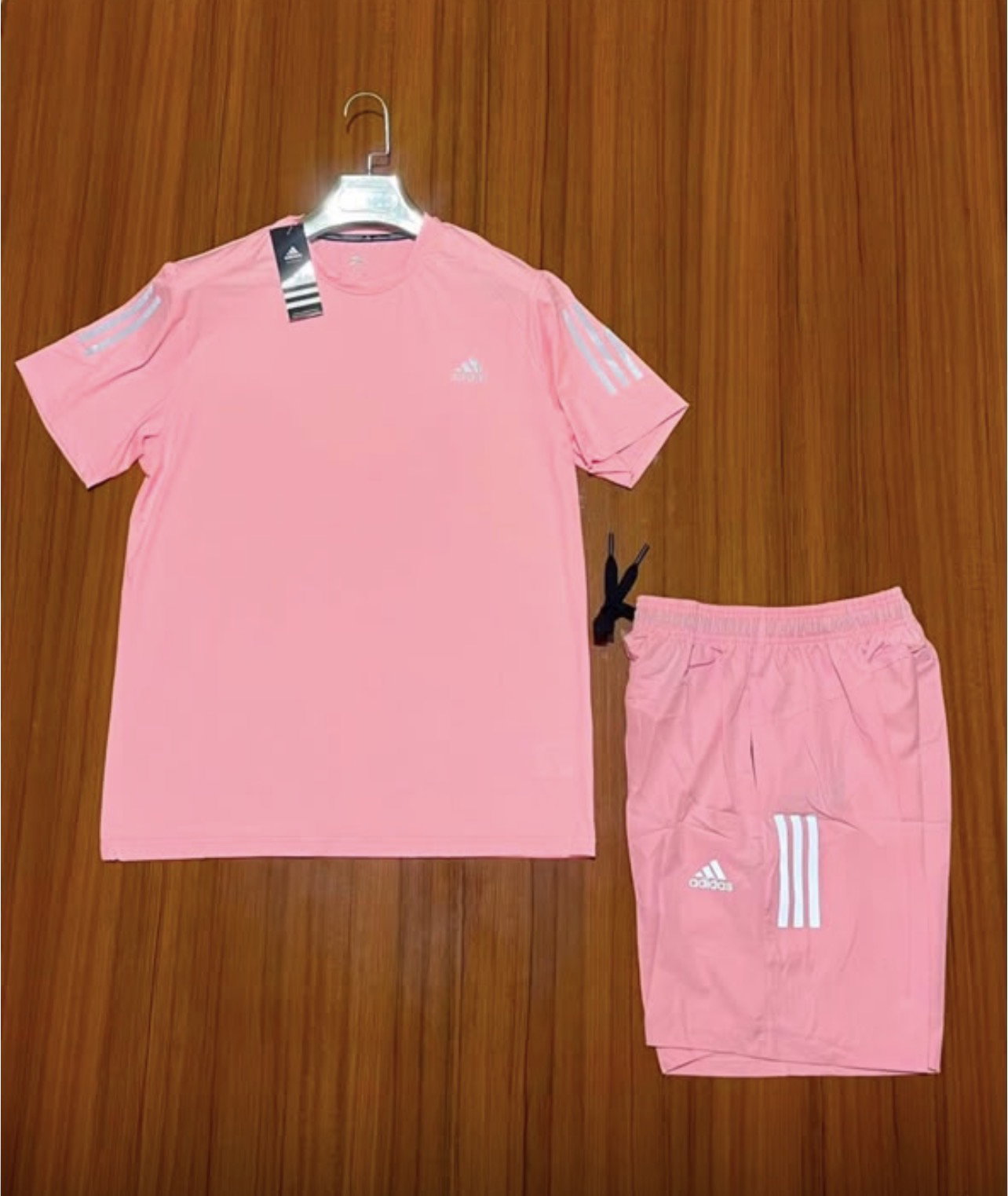 Ensemble Sport Homme Adidas - T-shirt + Short Bleu Marine_4