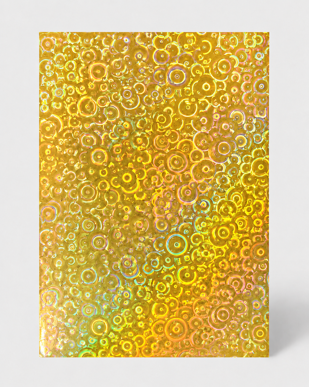 BURBUJAS HOLOGRAFICO DORADO CARTULINA