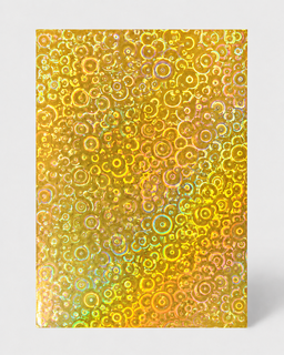BURBUJAS HOLOGRAFICO DORADO CARTULINA