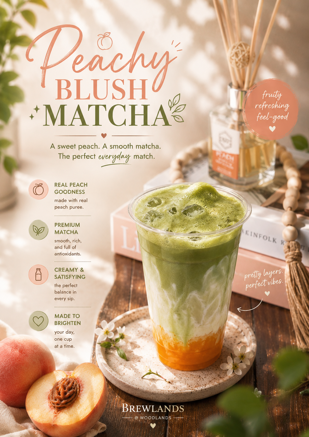 Peachy Blush Matcha