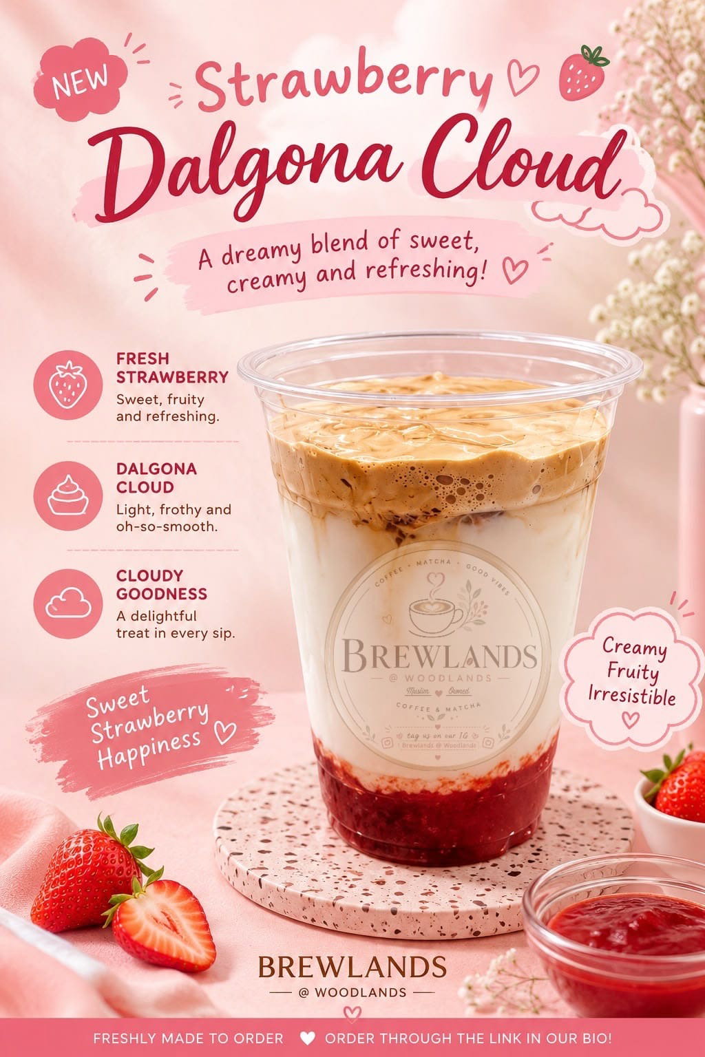 Strawberry Dalgona Cloud