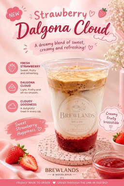Strawberry Dalgona Cloud