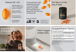 Sports Research D3 + K2, 160 Veggie Softgels(Exp:04/2029)