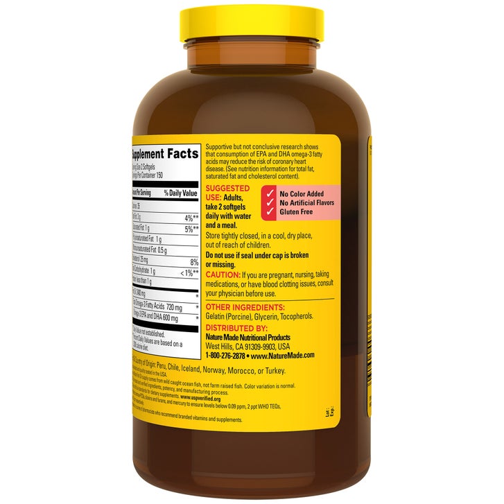 Nature Made Fish Oil 2400 mg, 300 Softgels(09/2028)_1