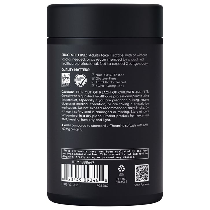 Sports Research L-Theanine Suntheanine 200 mg, 150 Softgels(Exp:08/2028)_1