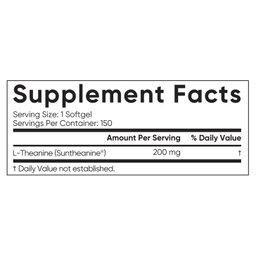Sports Research L-Theanine Suntheanine 200 mg, 150 Softgels(Exp:08/2028)