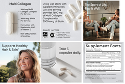 Sports Research Multi Collagen, 180 Capsules(Exp:10/2028)