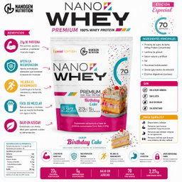 NANOGEN Nutrition, Nano Whey Premium 100% Whey Protein