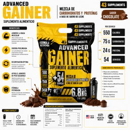 43 Supplements Advanced Gainer