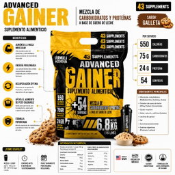 43 Supplements Advanced Gainer