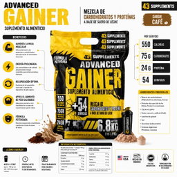 43 Supplements Advanced Gainer