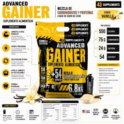 43 Supplements Advanced Gainer