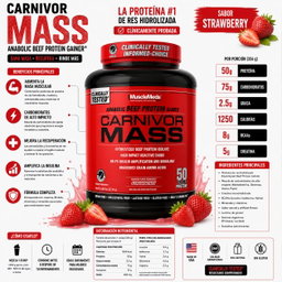 MuscleMeds Carnivor Mass 14 servicios