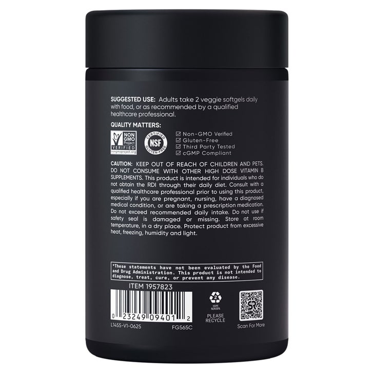 Sports Research Vitamin B Complex, 180 Veggie Soft Gels(Exp:11/2028)_1