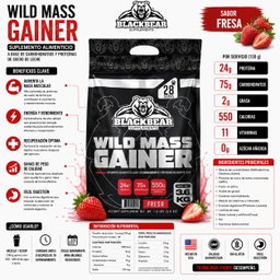 Black Bear Wild Mass Gainer 28 servicios
