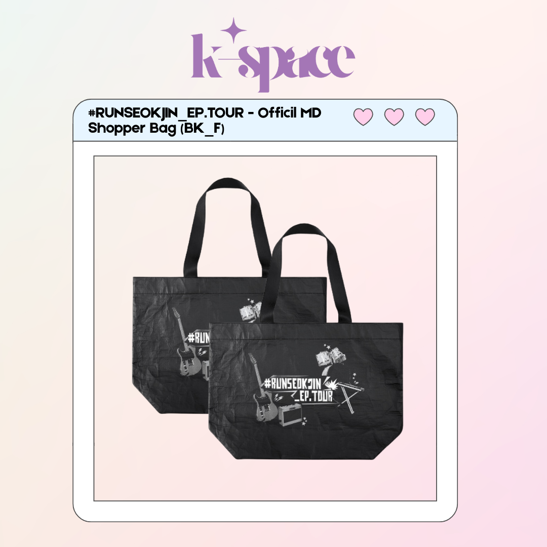 #RUNSEOKJIN_EP.TOUR - Official MD Shopper Bag (BK_F)