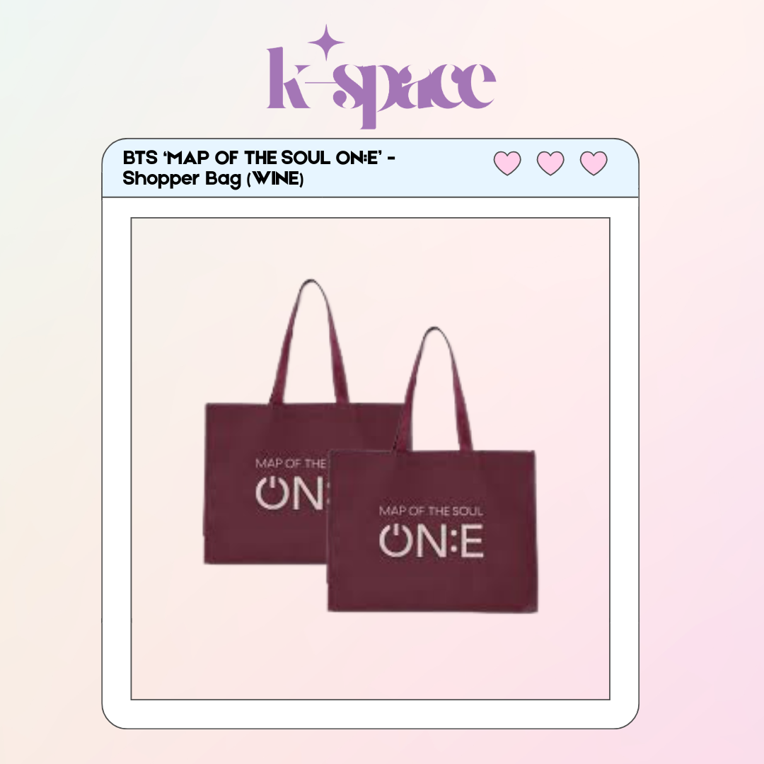 BTS ‘Map Of The Soul ONE:E’ - Shopper Bag (WINE)