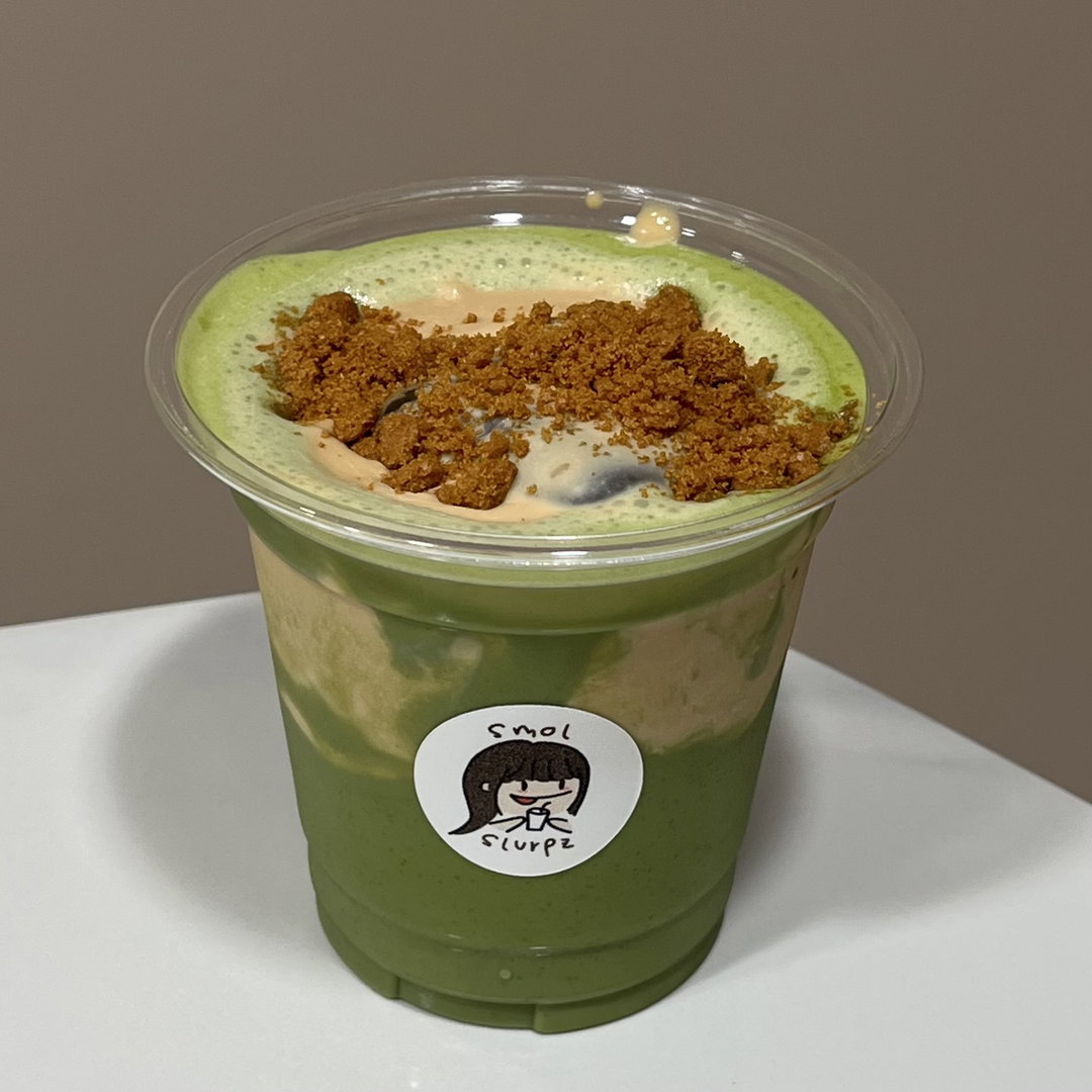 biscoff cream matcha