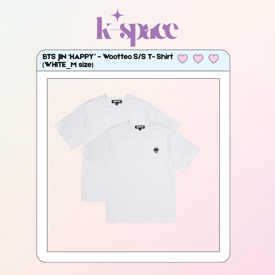 BTS JIN ‘HAPPY’ Official MD - Wootteo S/S T-shirt (WT_M&L size)