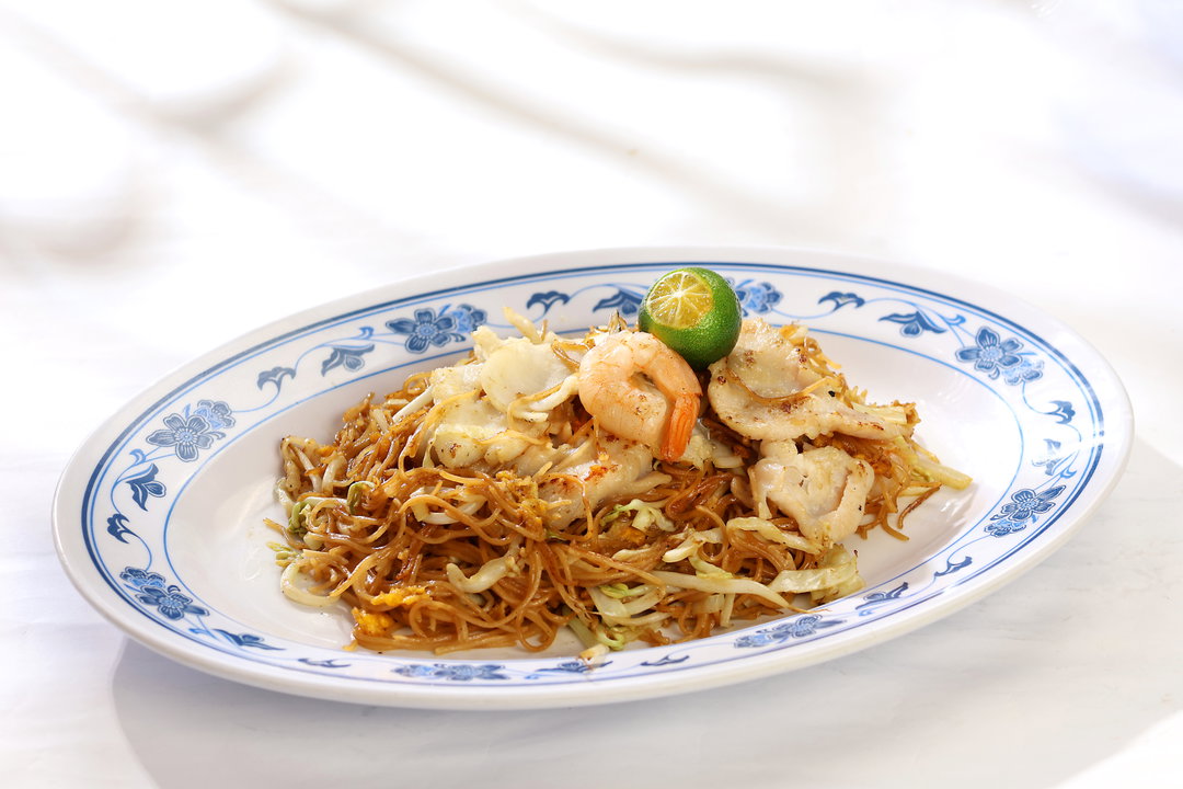 Fried Mee Shuan 干炒面线