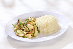 Ginger & Onion Sliced Fish with Rice 姜葱鱼片饭