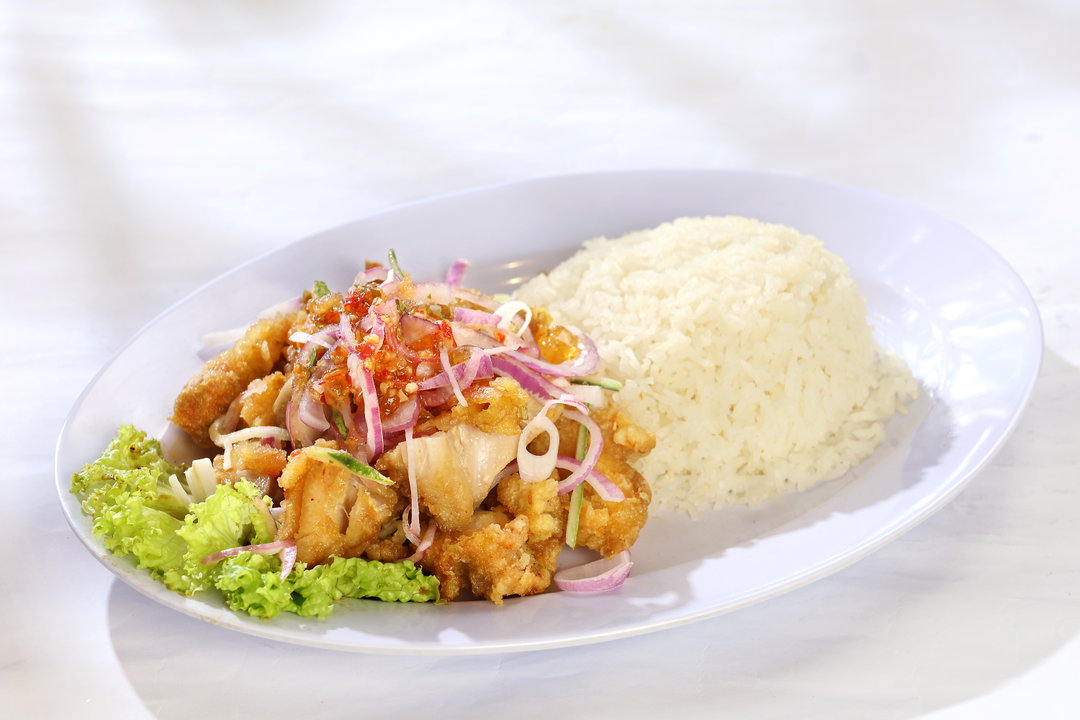 Thai Style Chicken with Rice 泰式鸡扒饭