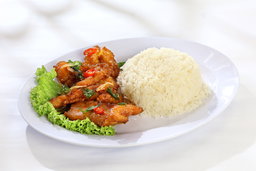 Marmite Pork Ribs with Rice