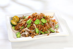 Ikan Bilis Fried Petai 江鱼仔炒臭豆