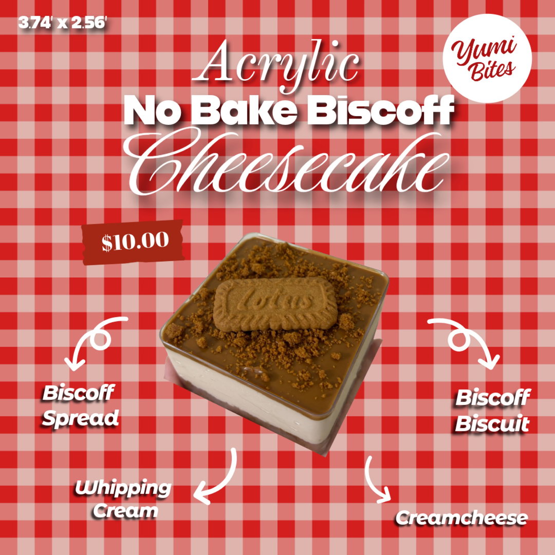 No Bake Biscoff Cheesecake [Acrylic]