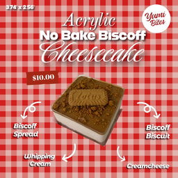 No Bake Biscoff Cheesecake [Acrylic]