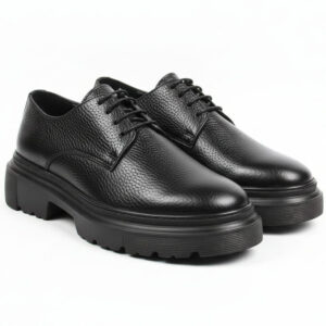 RL113 CHAUSSURE EN CUIR NOIR_0