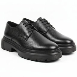 RL113 CHAUSSURE EN CUIR NOIR