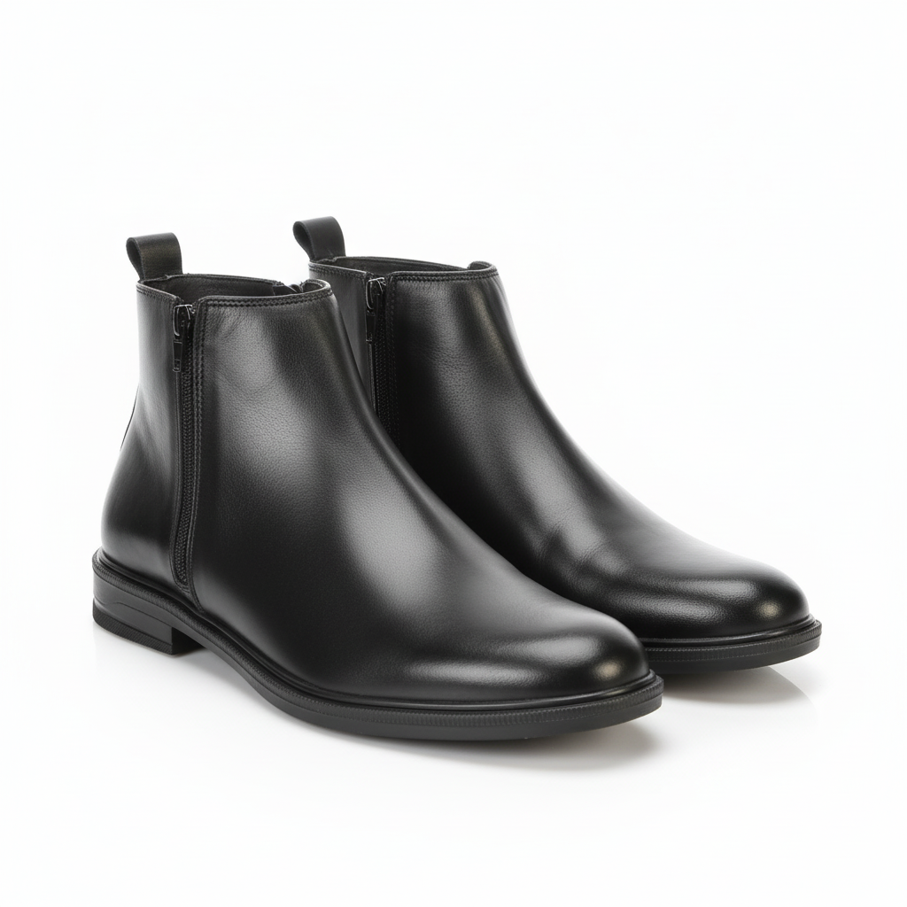 RL707 CHAUSSURE EN CUIR NOIR