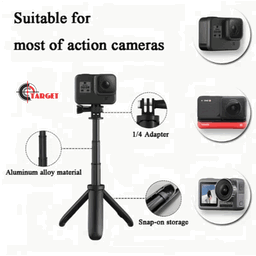 Portable Vlog Selfie Stick Tripod Stand