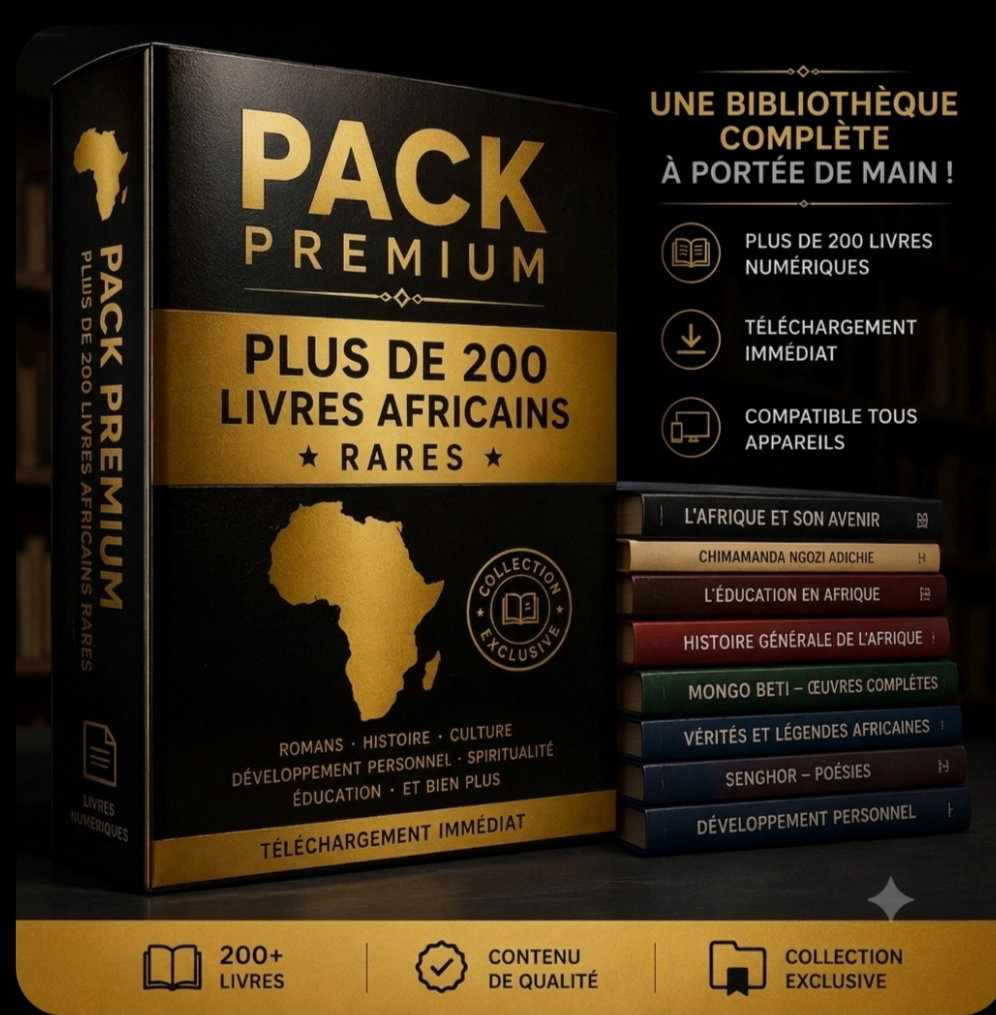 Pack premium de 200 livres africaines rare _0