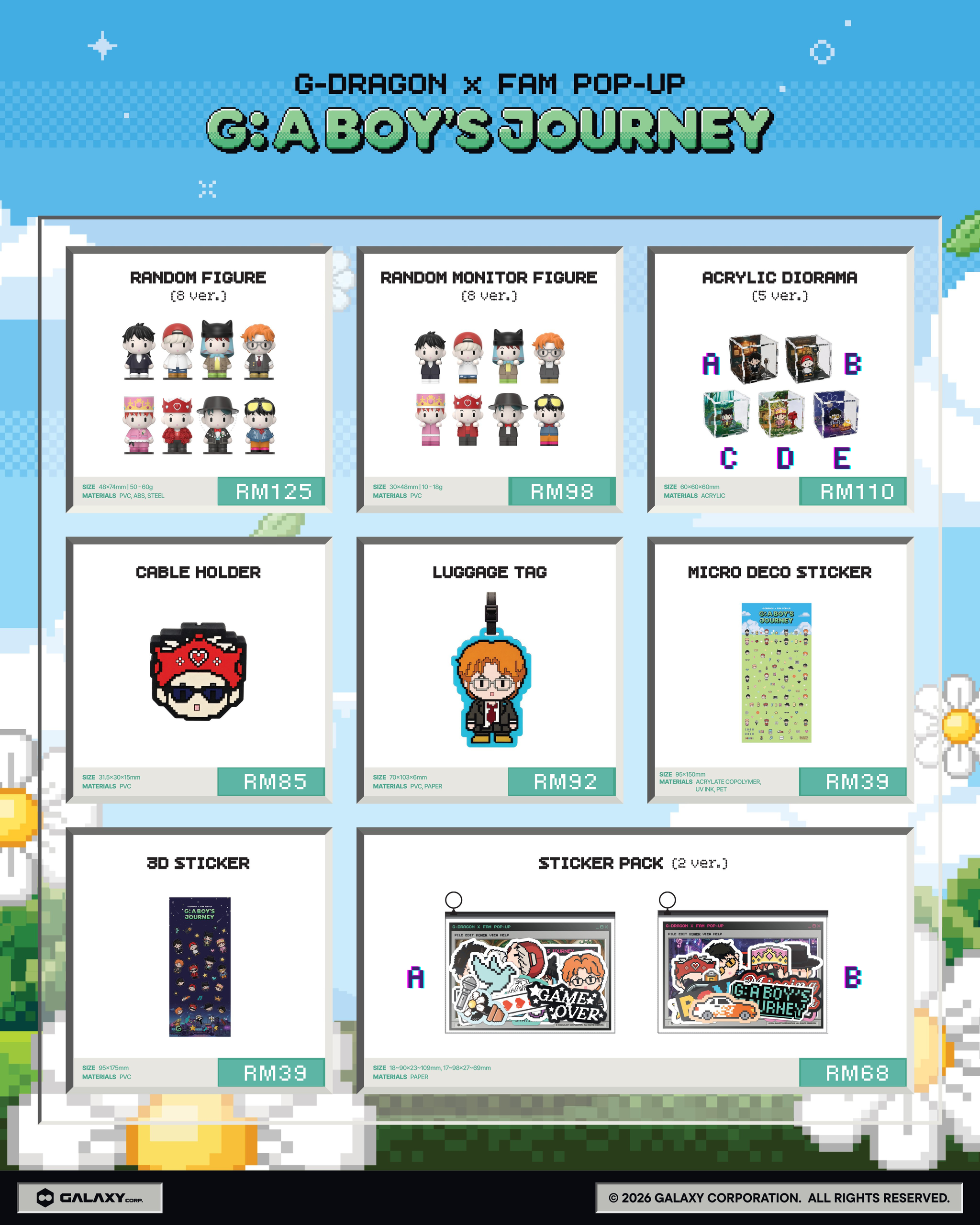 G-DRAGON x FAM POP-UP [G: A BOY'S JOURNEY] OFFICIAL MERCH_1