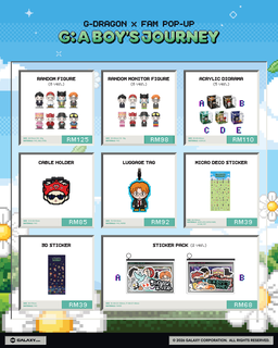 G-DRAGON x FAM POP-UP [G: A BOY'S JOURNEY] OFFICIAL MERCH