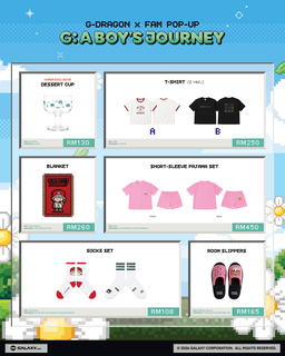 G-DRAGON x FAM POP-UP [G: A BOY'S JOURNEY] OFFICIAL MERCH